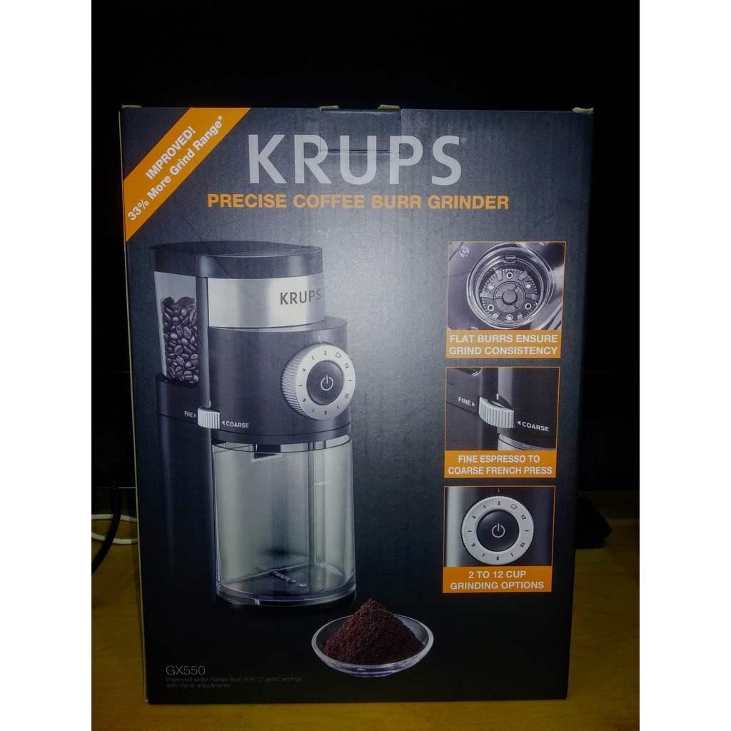 克魯伯 KRUPS GX550 全自動 粗細可調式 咖啡豆研磨機 蝦皮購物