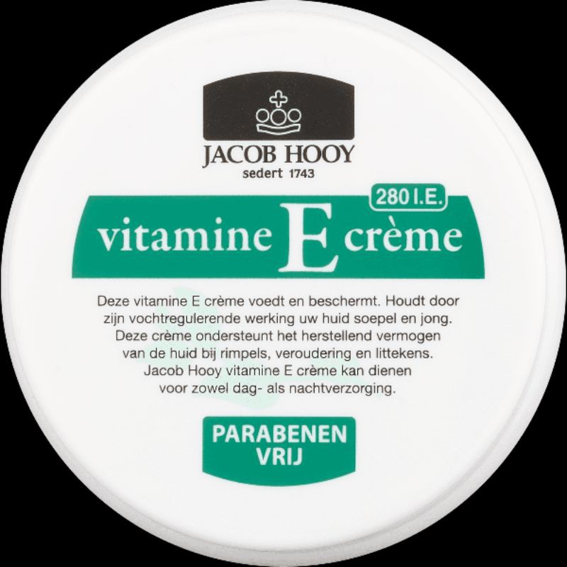 荷蘭Jacob Hooy 雅歌布維生素E 維他命E 潤膚霜臉霜面霜Vitamine E Crème 140Ml | 蝦皮購物