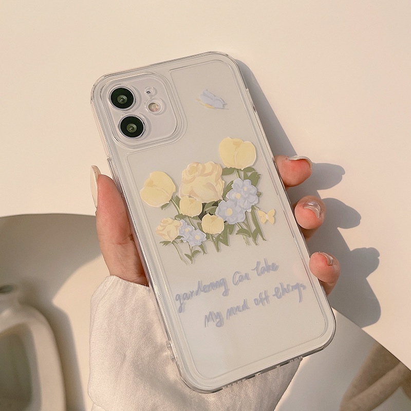 iphone蘋果手機殼 香檳玫瑰花 (適用XS Max XR 11 12 Pro Max) 蝦皮購物