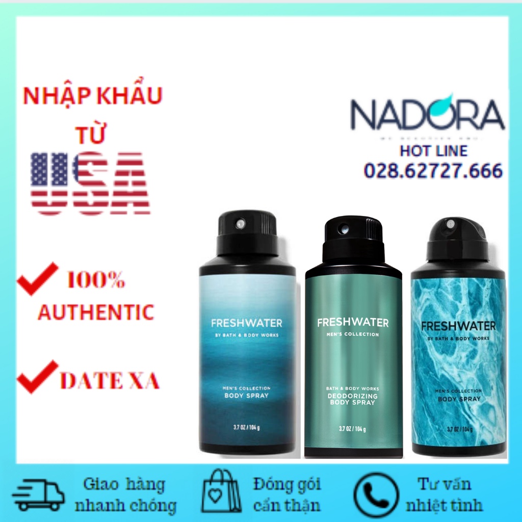 Xịt thơm Nam Freshwater Body Spray Shopee Việt Nam