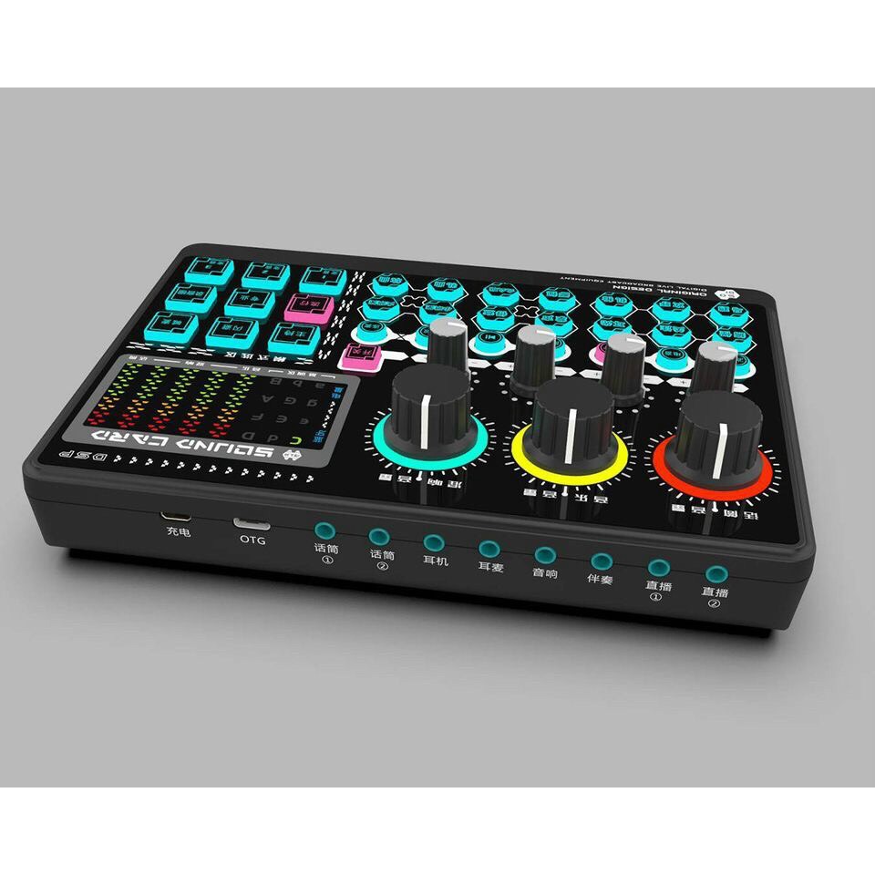 Soundcard Mixer X6Mini Bluetooth chuyên thu âm, hát karaoke