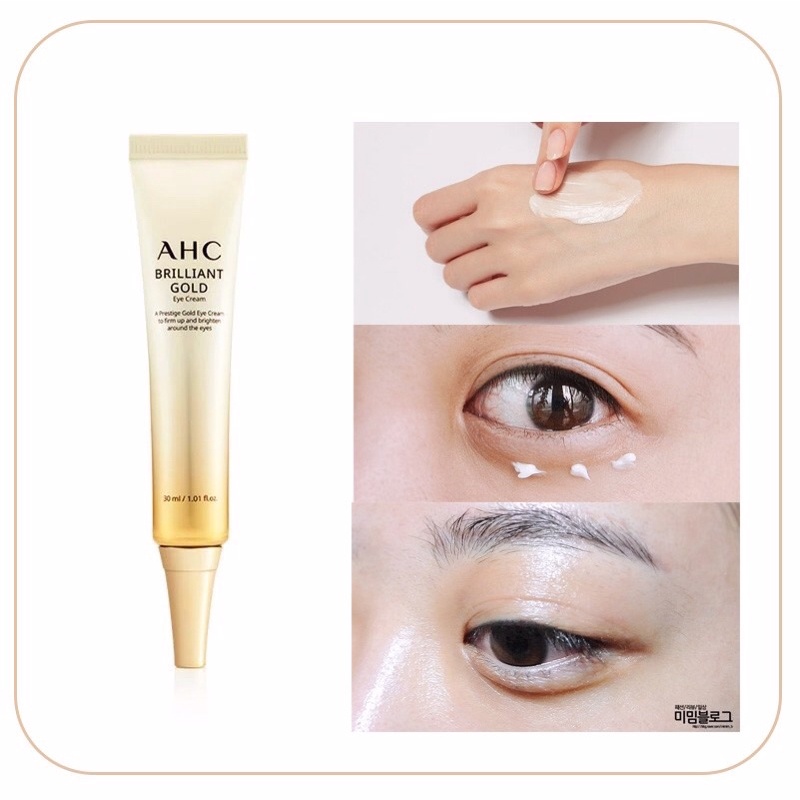 Kem Dưỡng Mắt Tinh Chất Vàng AHC Brilliant Gold Eye Cream 30ml( Hộp