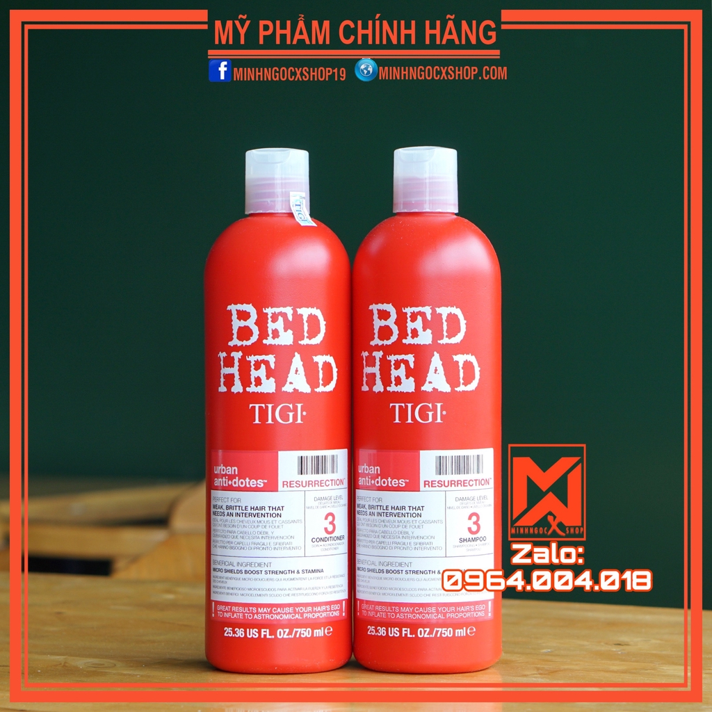 [ TIGI ] DẦU GỘI XẢ TIGI ĐỎ 750ML TIGI BED HEAD URBAN ANTIDOTES™ LEVEL