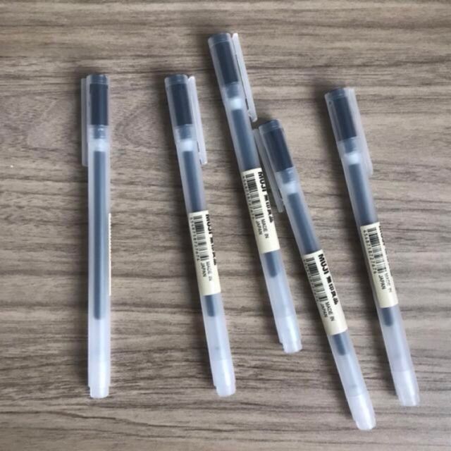 Bút bi gel Muji 0.38/ 0.5 / 0.7màu đen ( black) Nhật Bản Shopee Việt Nam