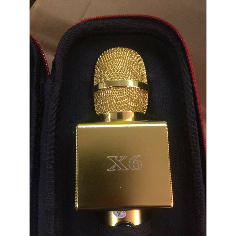 Micro hát karaoke cầm tay X6MICRO X6 KÈM LOA BLUETOOTH HolCim Kênh