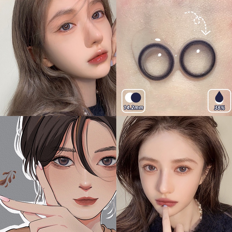 Kính Áp Tròng Calk Dùng Một Năm 14.2mm 0 8.00 Độ MixASale