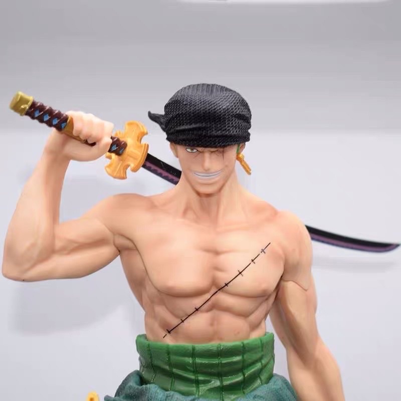 Mua [SALE 50] Mô hình Zoro 38cm có đế siêu to 2 đầu Mô hình Zoro