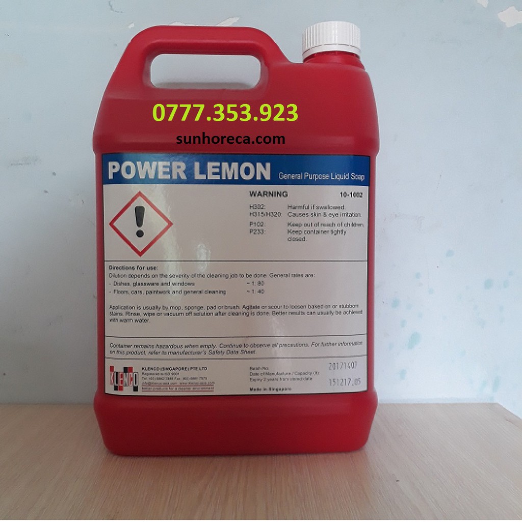 Nước lau sàn đa năng POWER LEMON 5L Klenco Shopee Việt Nam