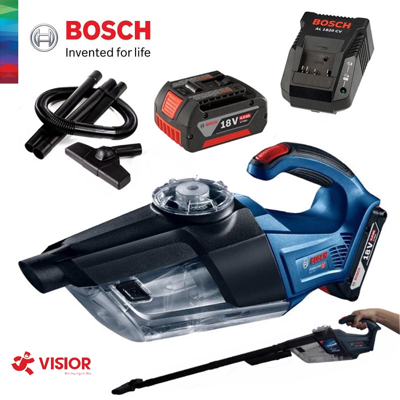 Máy hút bụi Bosch GAS 18V1 SET (1 pin 18V 3.0Ah, 1 sạc) Shopee Việt Nam
