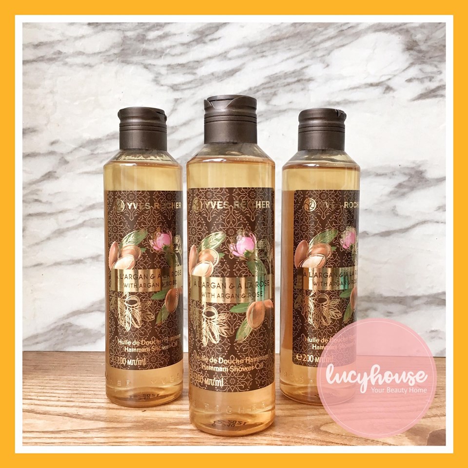 Dầu Tắm Yves Rocher Argan Rose Peals Bath And Shower OIl 200ml Shopee