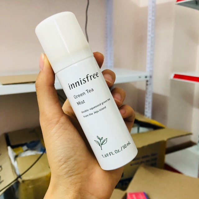 [ Mẫu Mới] Xịt Khoáng Trà xanh Green Tea Mist Innisfree (50ml) Shopee
