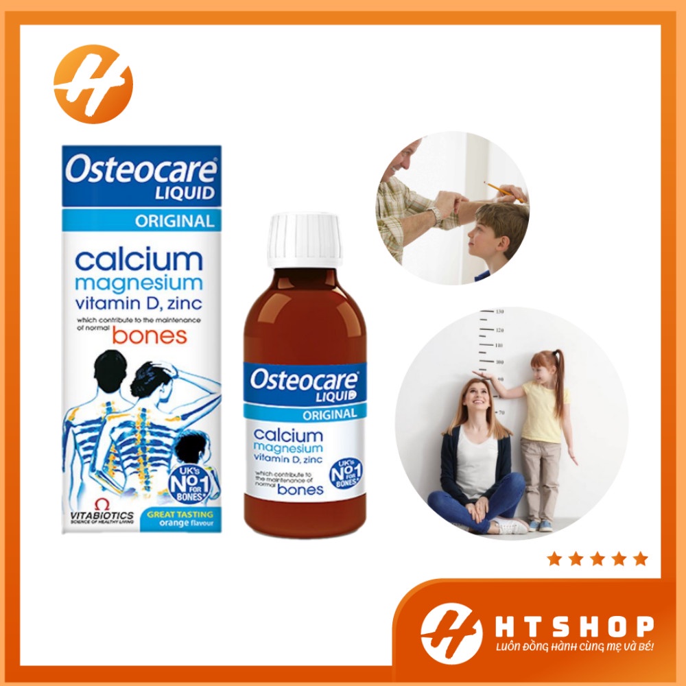 Canxi Nước Osteocare Liquid Original Calcium Magnesium Vitamin D, ZinC