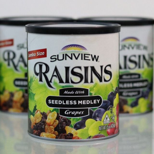 [DATE 2021] NHO KHÔ RAISINS SUNVIEW NHẬP MỸ 425G Shopee Việt Nam