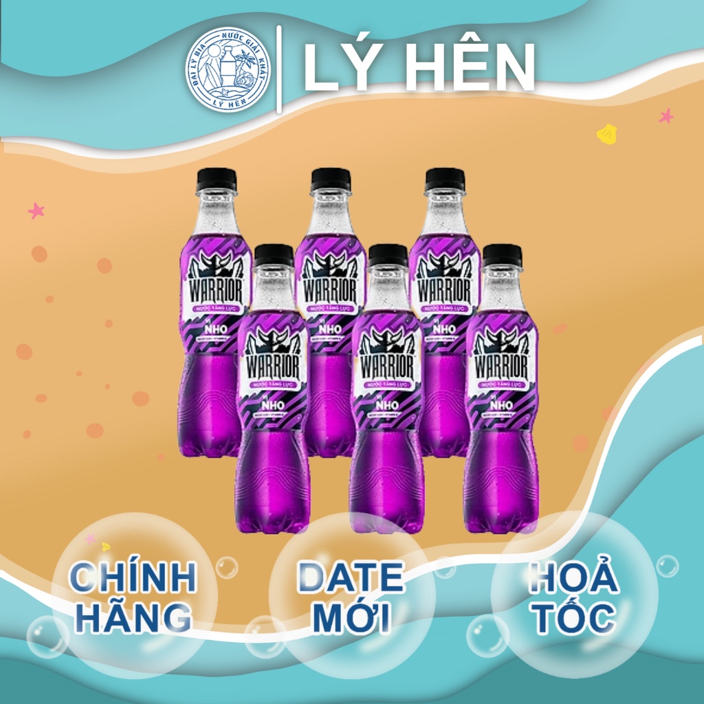Thùng 24 Chai Nước Uống Tăng Lực Warrior Nho Tím Thái Lan Energy