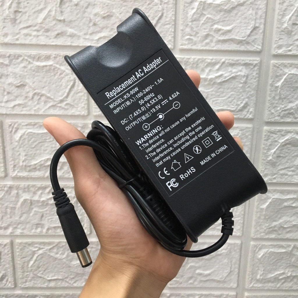 Mua Sạc Laptop Dell chân kim to 19.5v 4.62a zin xịn giá rẻ nhất TecKi.Vn