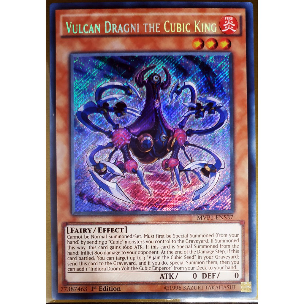[Thẻ Yugioh] Vulcan Dragni the Cubic King EN+JP Secret Rare / Kaiba