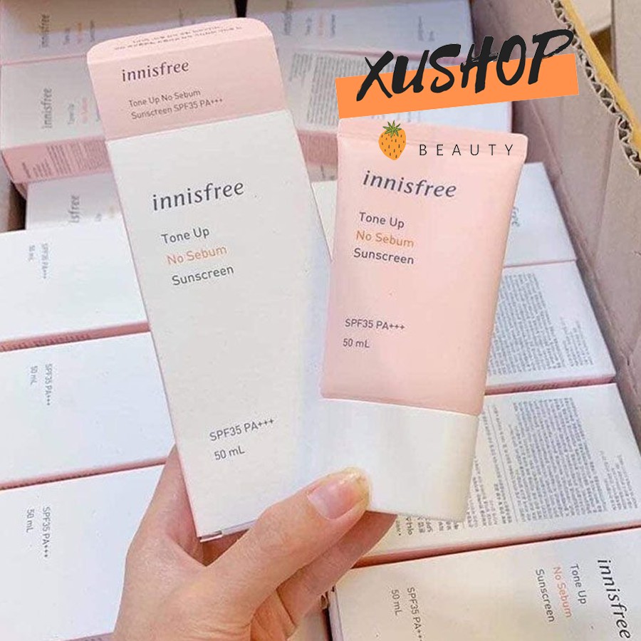 [Chính Hãng] Kem Chống Nắng Trắng da, kiềm dầu Innisfree Tone Up No