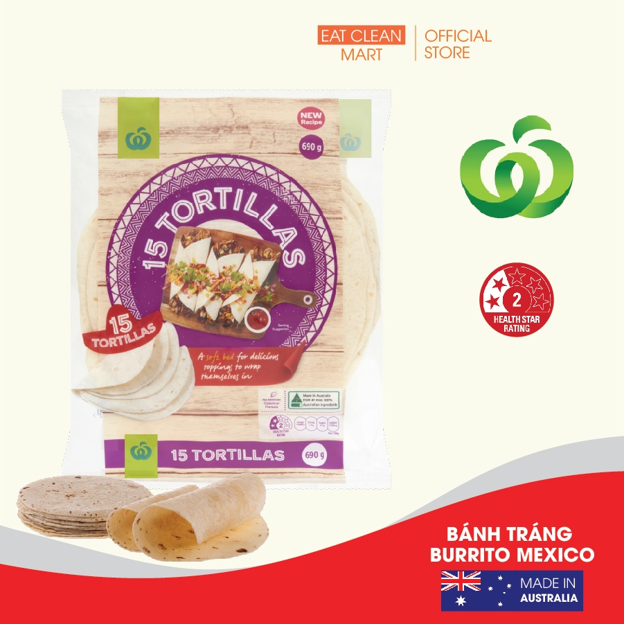 Bánh Tráng Burrito Mexico Woolworths Burrito Tortillas 15pk Shopee Việt Nam