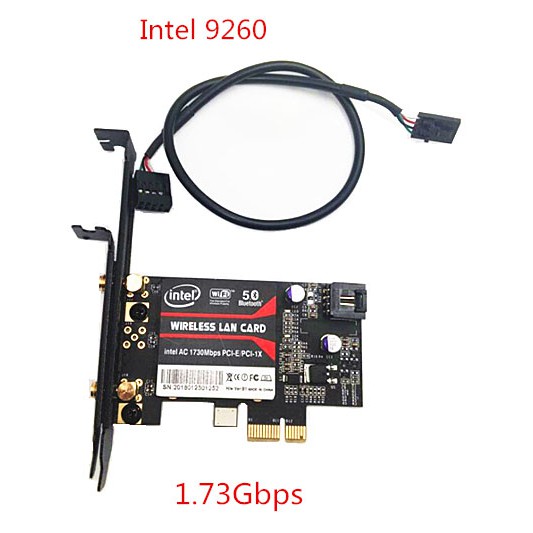 Intel® WirelessAC 9260 Card Wifi Bluetooth 9260 1,73GBps Bluetooth 5.0