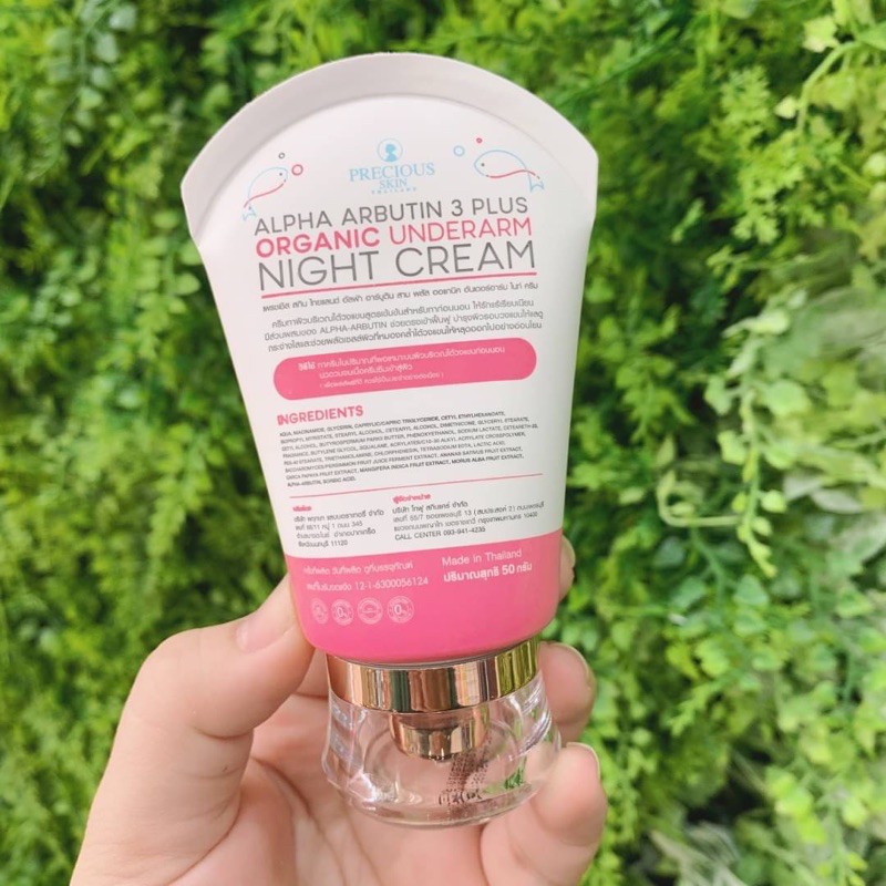 Kem dưỡng trắng giảm thâm nách Precious Skin Alpha Arbutin Organic