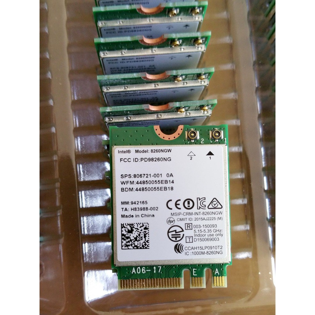 Card WiFi Laptop Intel 7265NGW / 8260NGW / 8265NGW / 9260NGW chuẩn AC