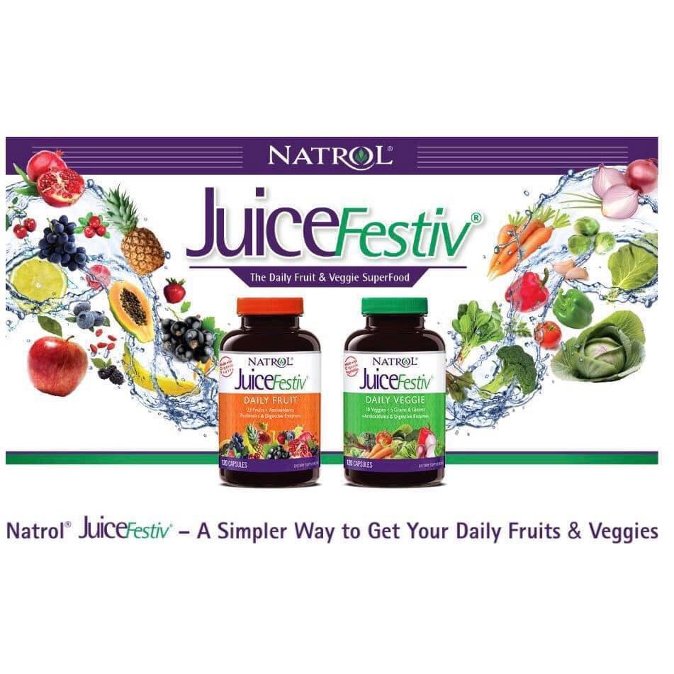 VIÊN UỐNG BỔ SUNG VITAMIN TỪ RAU CỦ QUẢ NATROL JUICEFESTIV 240 VIÊN