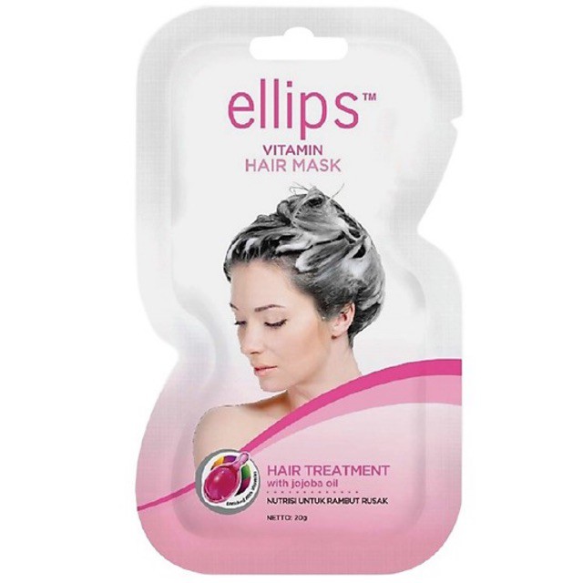 Mặt nạ Ellips ủ tóc 20G Tóc nhuộm (Ellips hair mask 20G Nutri color