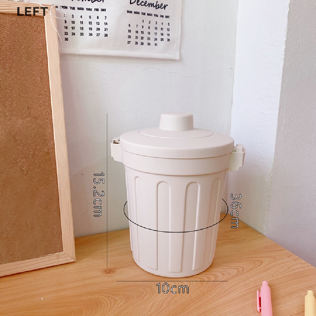 Le Ins Desktop Small Trash Bin Waste Bin Bedroom Home Cute Trash Can