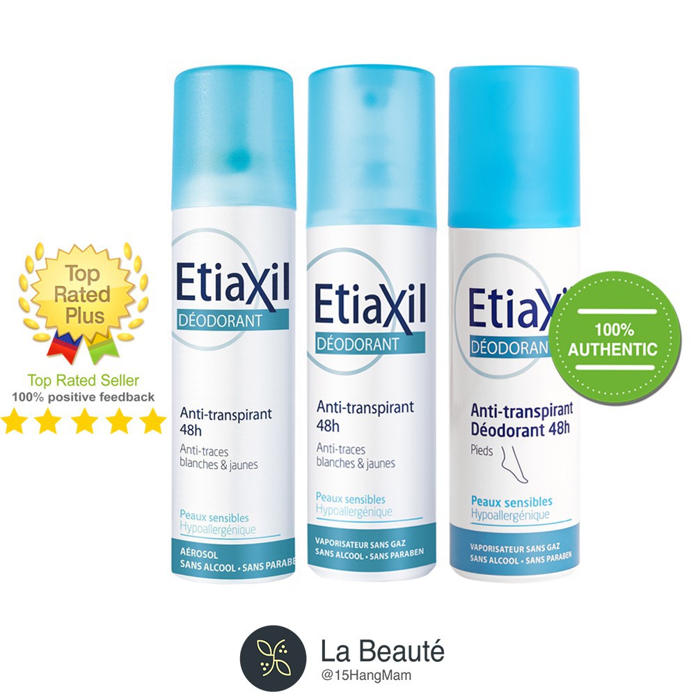 Xịt Etiaxil Deodorant AntiTranspirant 48h Xịt Khử Mùi Cho Cơ Thể