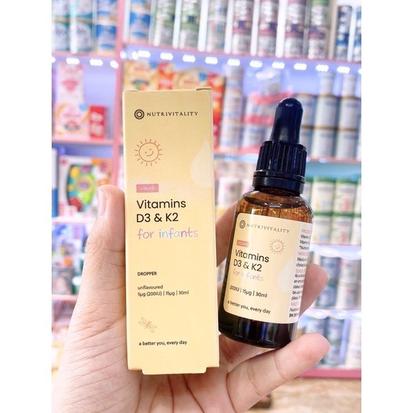 vitamin d3 k2 mk7 nutrivitality anh lọ 30ml Shopee Việt Nam