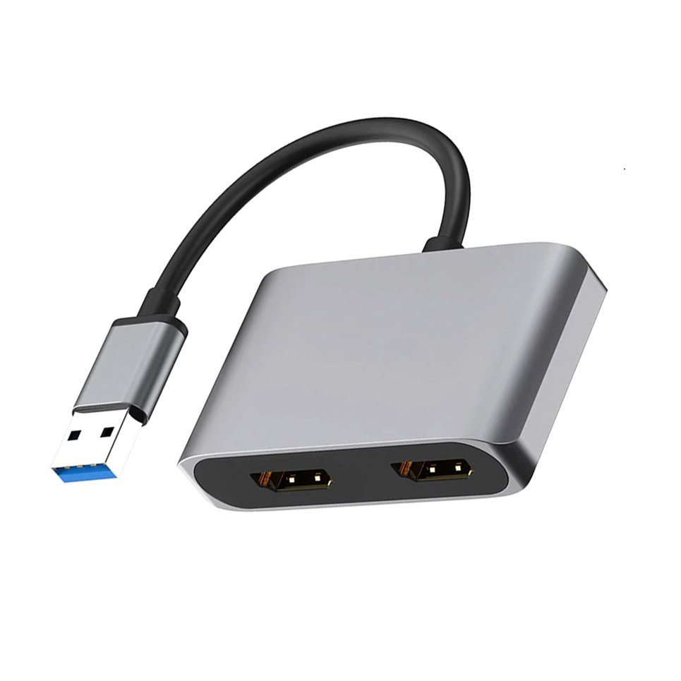 USB 3.0 To Dual Adapter Display Adapter For Windows 7/8