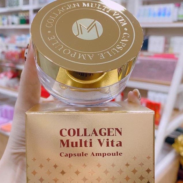 Viên Collagen tươi JM Collagen Multi Vita Capsule Ampoule Whitening