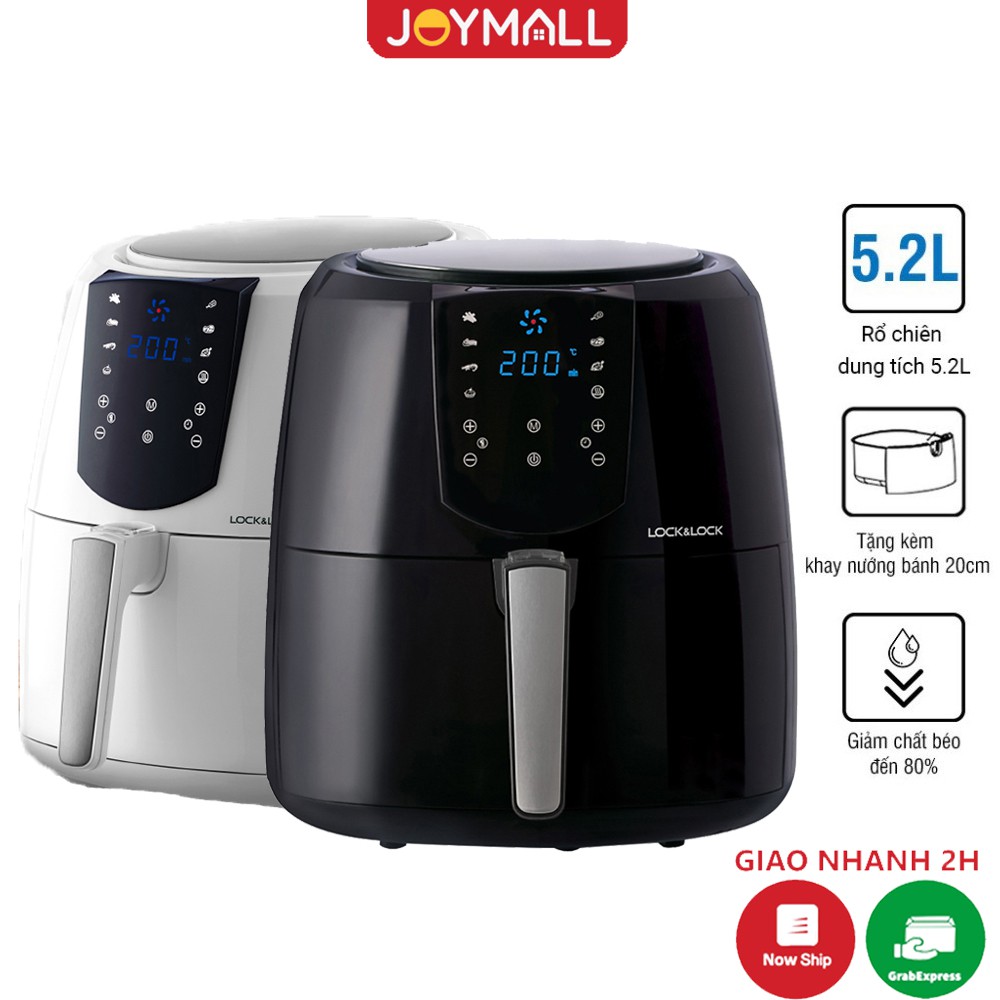 Nồi Chiên Không Dầu Điện Tử Lock&Lock EJF357 (5.2 Lít) Hàng Chính