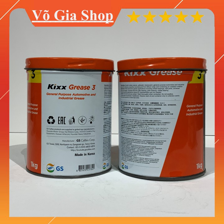 MỠ BÒ KIXX GREASE DOT 3 lon 1KG và 0.5KG Shopee Việt Nam
