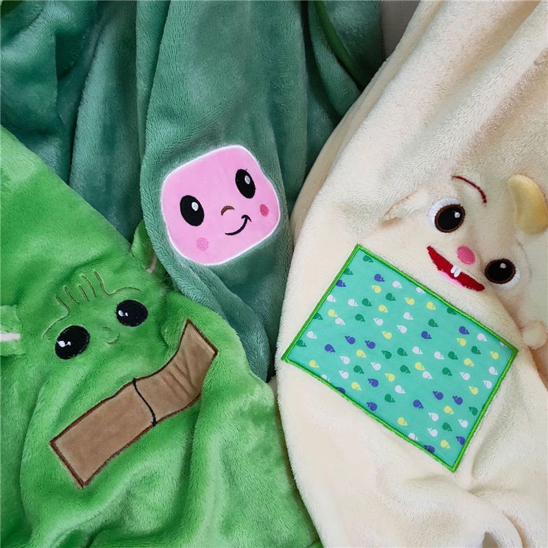 Baby Yoda Plush Blanket Bath Towel Bedding Baby Kids Soft
