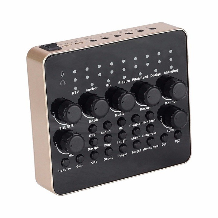 Combo Sound Card V10 Bluetooth + Micro Thu Âm AQ 220 Chính Hãng AQTA Bộ Hay Nhất Hiện Nay Bảo