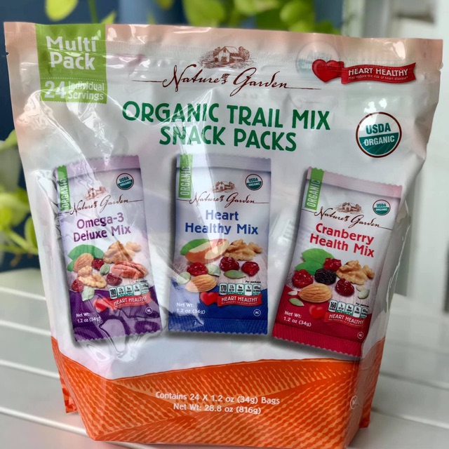 Organic trail mix snack pack bịch có 24 gói nhỏ Shopee Việt Nam