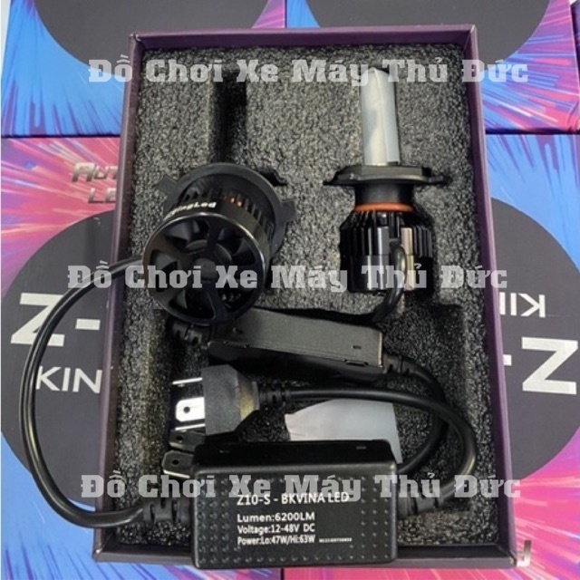 Đèn pha led Z10s Chính Hãng King LED 47W Chân H4 Siêu Sáng, Gom sáng