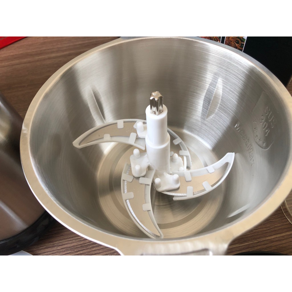 Máy xay thịt Electric Meat Grinder 2 lít,dao 4 lưỡi , máy xay tiêu tỏi