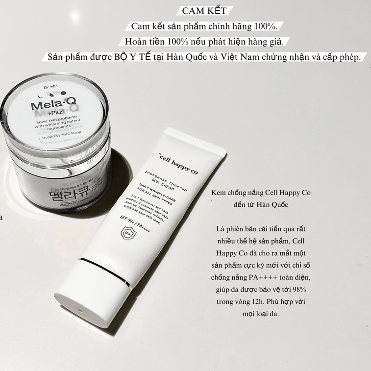 Kem nám Mela Q Plus Cream Hàn Quốc giúp ngăn ngừa nám, dưỡng trắng da
