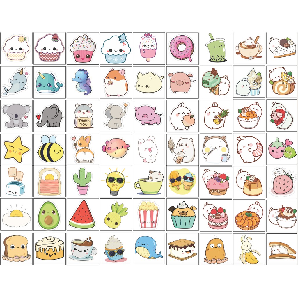 Những mẫu các hình vẽ sticker cute tuyệt đẹp và dễ thương