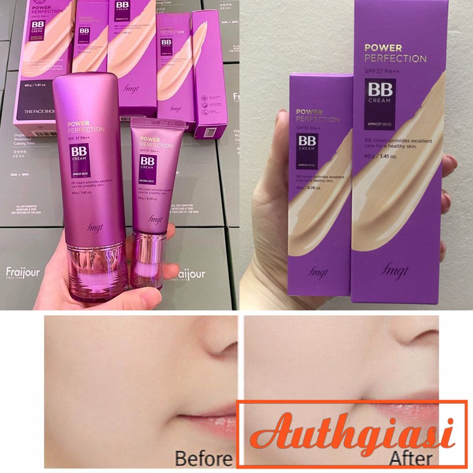 Kem nền đa năng The Face Shop BB Cream Face it Power Perfection BB tím TFS fmgt 2040g Shopee