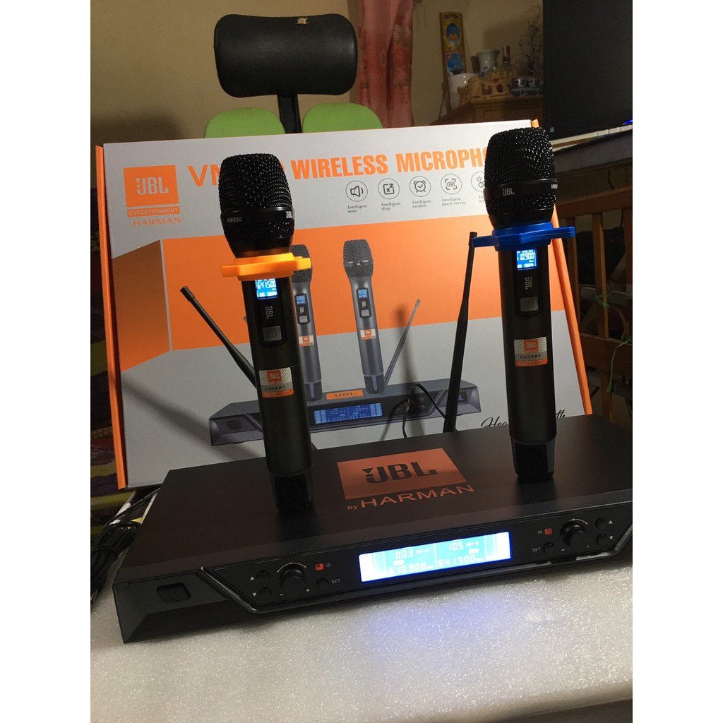 Micro không dây cao cấp JBL VM800 , HÁT NHẸ , CHỐNG HÚ , HÍT MIC , MIC