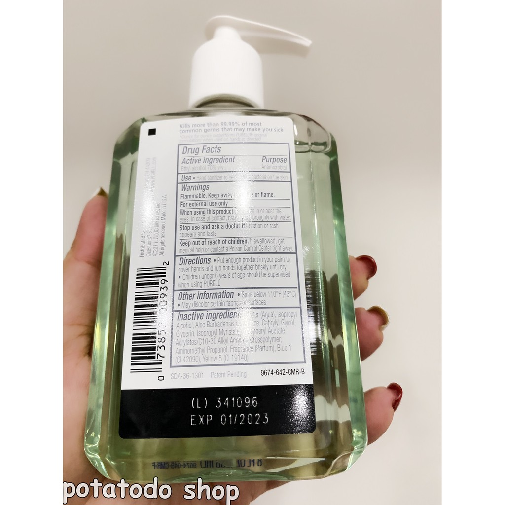 PURELL® Gel Rửa Tay Khô Sát Khuẩn Advanced Hand Sanitizer 236ml with