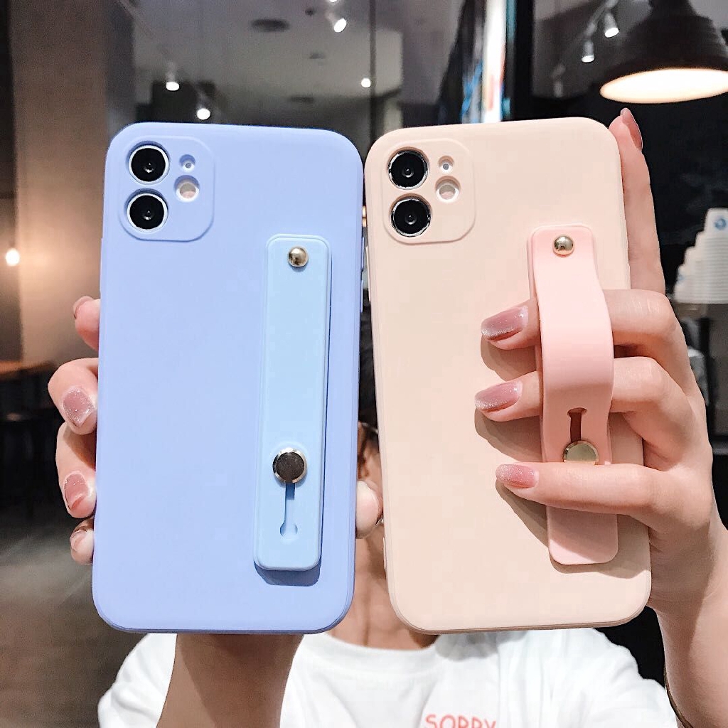 Ốp iphone Ốp lưng nhám mặt mờ viền Square edge liquid silicone case