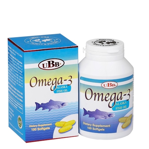 Dầu Cá Omega3 Alaska Fish Oil Ubb Bổ Mắt, Bổ Não, Tốt Cho Tim Mạch