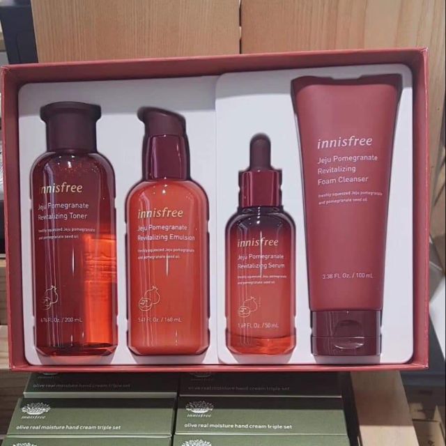 Set innisfree lựu đỏ 4 sản phẩm jeju pomegranate revitalizing