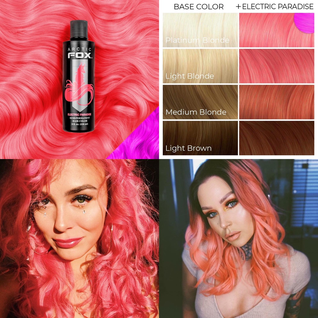 Thuốc nhuộm tóc Arctic Fox màu Electric Paradise Thuốc nhuộm tóc