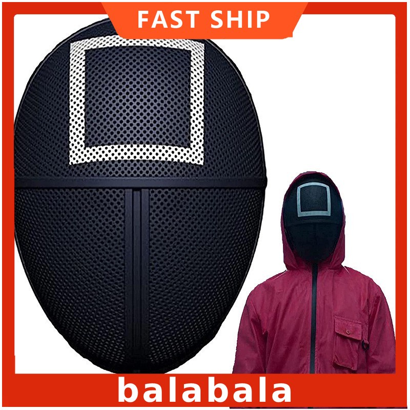 (Hàng Có Sẵn) Squid Game Mặt Nạ Trong Phim Trò Chơi Con Mực Hot Trend