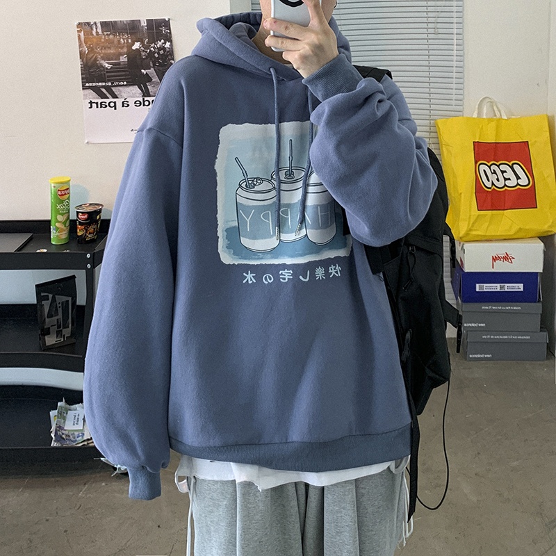 Áo hoodie nam nữ form rộng phong cách Hàn Quốc thời trang cho cặp đôi